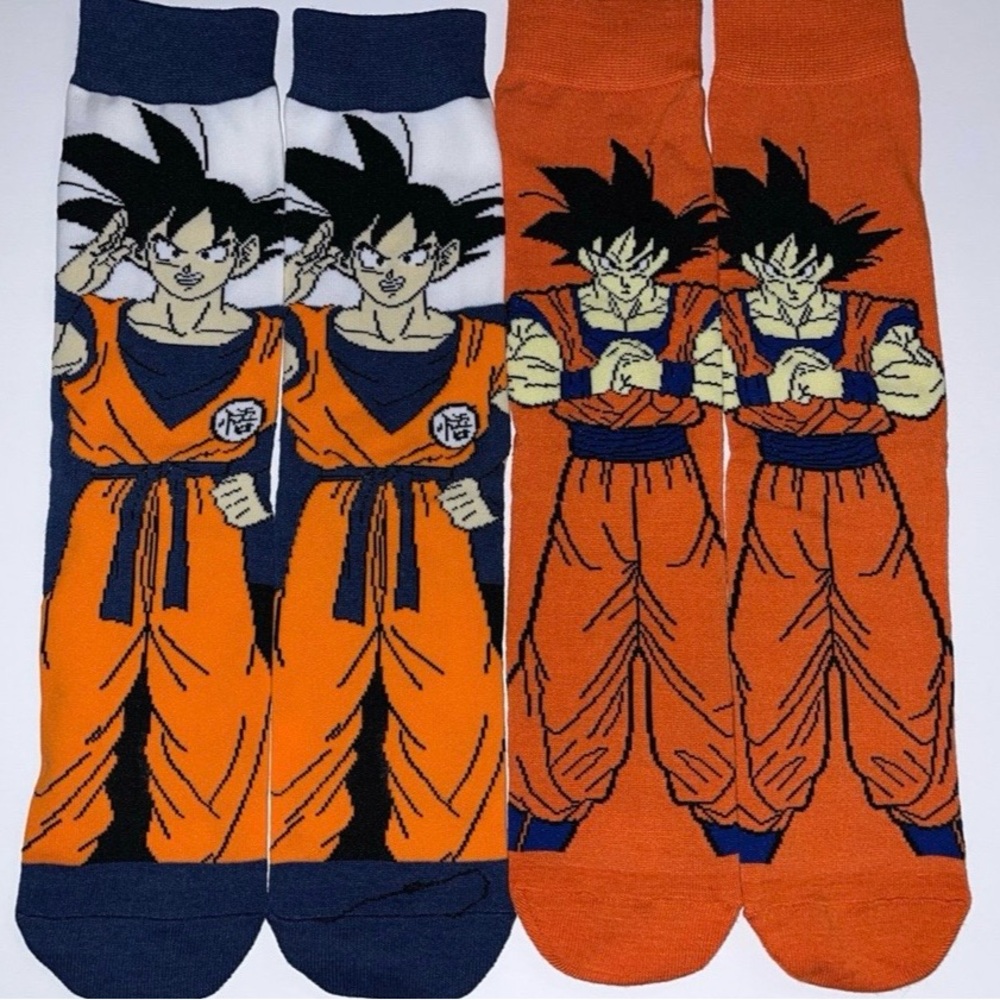Men’s Orange Character Crew Socks – 2-Pack